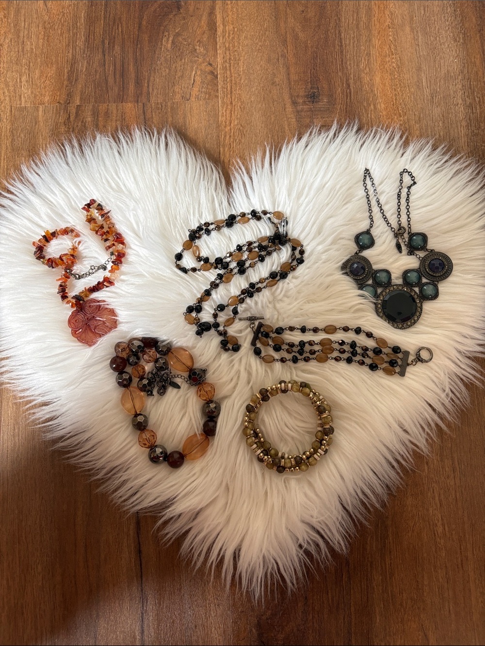 Assorted Women's Beaded Necklaces and Bracelet Fashion Jewelry